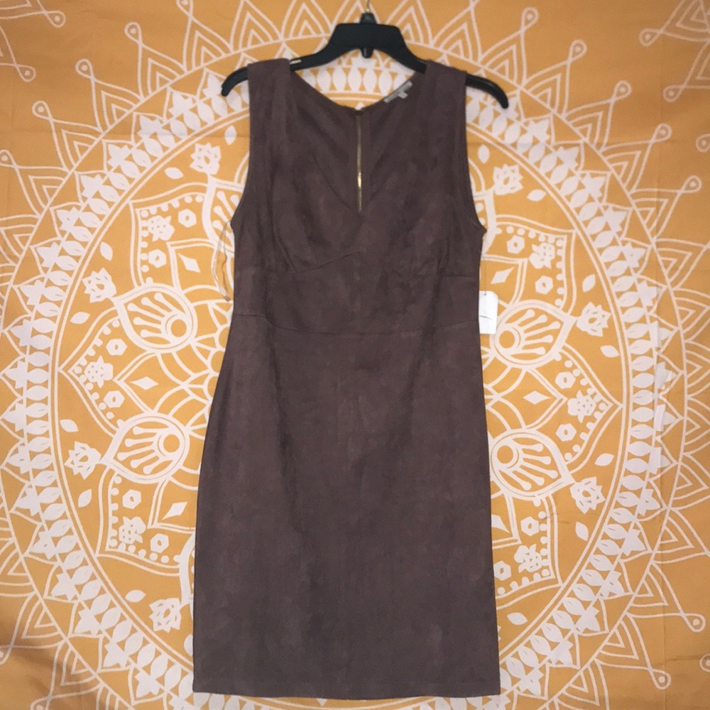 NWT purple suede dress